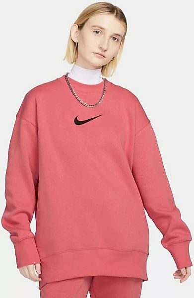 Nike Sweatshirt W NSW PHNX FLC OS CREW MS ADOBE/BLACK günstig online kaufen