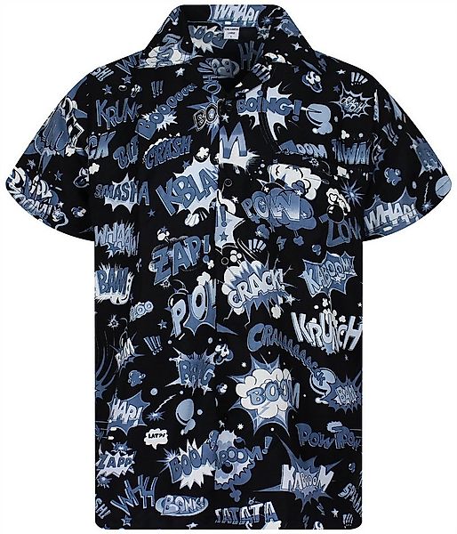King Kameha Hawaiihemd Boom-Bang Funky Hawaii-Hemd Herren Kurzarm Front-Tas günstig online kaufen