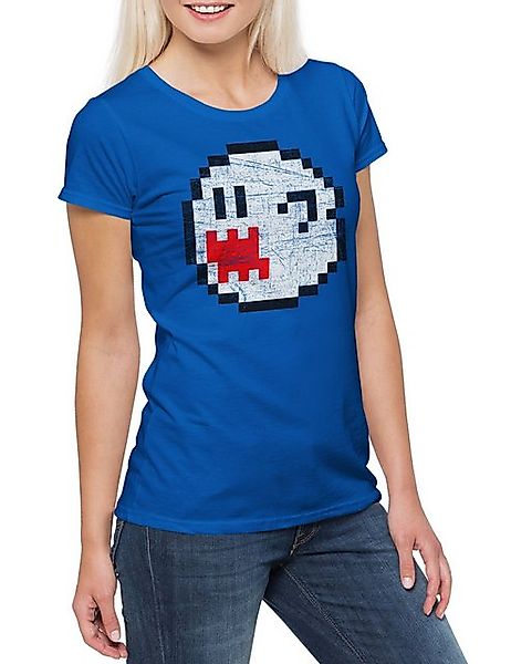 Urban Backwoods Print-Shirt Pixel Ghost Damen T-Shirt Super Video Game Mari günstig online kaufen