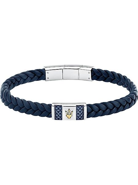 MASERATI Edelstahlarmband Maserati Herren-Armband Edelstahl, Leder, Modern günstig online kaufen