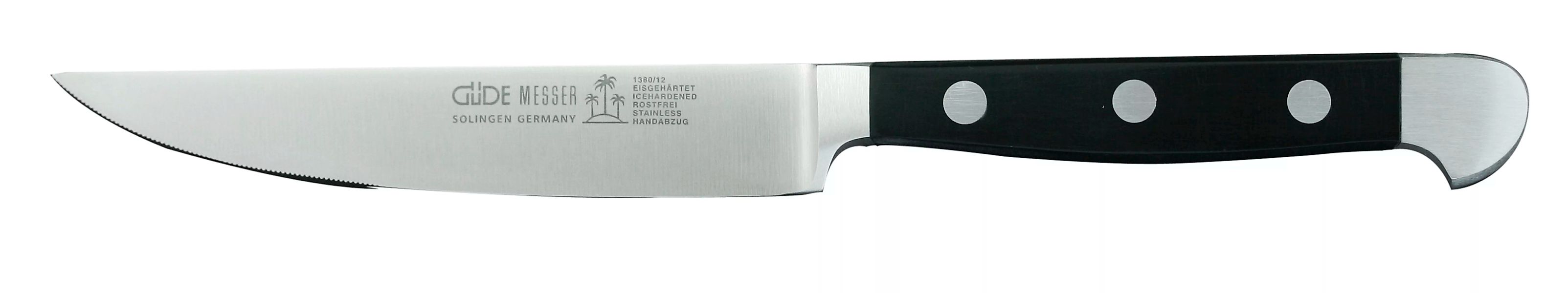 Güde Alpha Porterhouse Steakmesser 12 cm - Griffschalen Hostaform günstig online kaufen