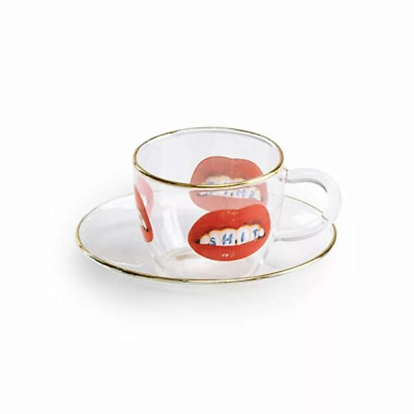 Kaffeetasse Toiletpaper - Shit glas bunt - Seletti - Bunt günstig online kaufen