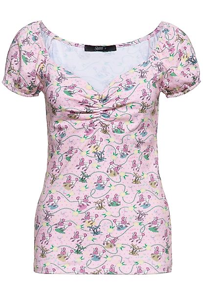QueenKerosin Print-Shirt Poodle (1-tlg) mit vintage günstig online kaufen