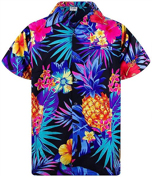 King Kameha Hawaiihemd Pineapple Funky Hawaii-Hemd Herren Kurzarm Front-Tas günstig online kaufen