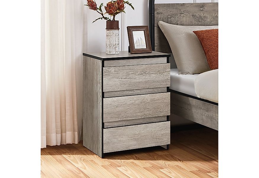 Yaheetech Nachttisch mit 3 Schubladen Nachtschrank (1-St), Nachtkommode Nac günstig online kaufen