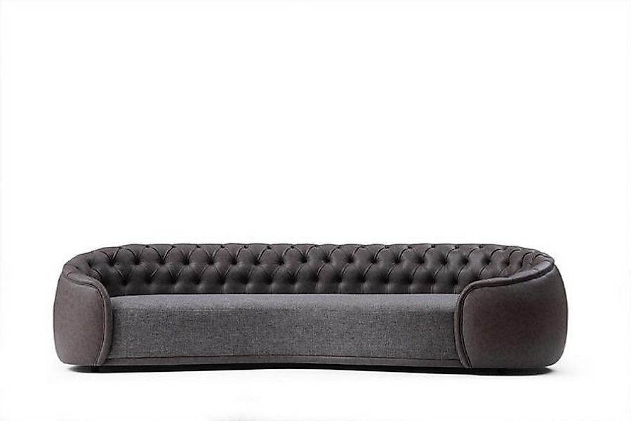 Xlmoebel Sofa Viersitzer Wohnzimmersofa aus Kunstleder und Textil in Design günstig online kaufen