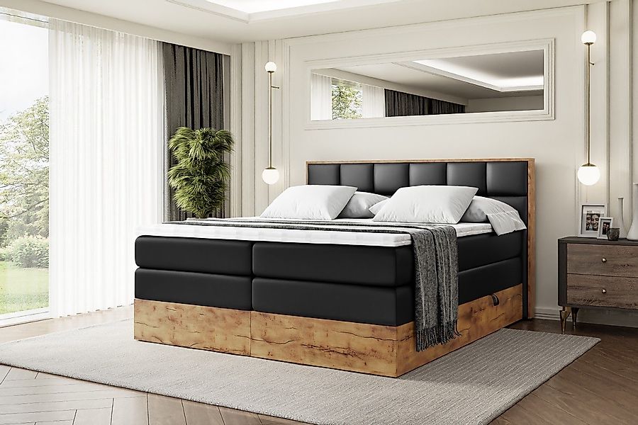 ALTDECOR Boxspringbett LOLLI2 KING (Multipocket-Matratze H4, günstig online kaufen