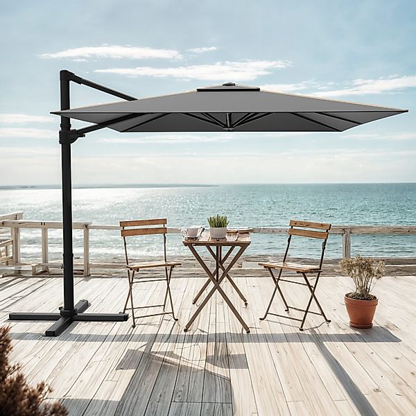 HOMALL Sonnenschirm Sonnenschirm mit Ständer, 360 günstig online kaufen