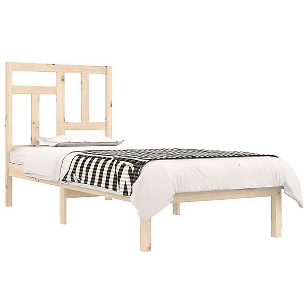 vidaXL Bett Massivholzbett ohne Matratze 90x190 cm Kiefer günstig online kaufen