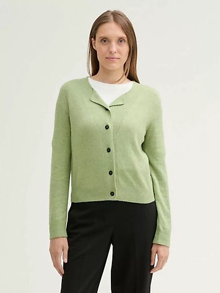 TOM TAILOR Cardigan Strickjacke mit Wollanteil günstig online kaufen