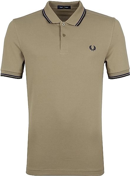 Fred Perry Polo Shirt Twin Tipped M3600 Hell Braun - Größe S günstig online kaufen