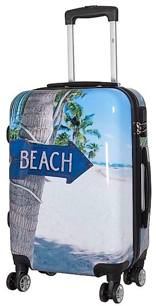 Trendyshop365 Hartschalen-Trolley Beach, bunter Koffer mit günstig online kaufen