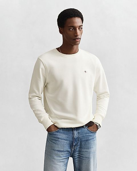 Gant Sweatshirt REG SHIELD C-NECK SWEAT mit Logostickerei auf der Brust günstig online kaufen