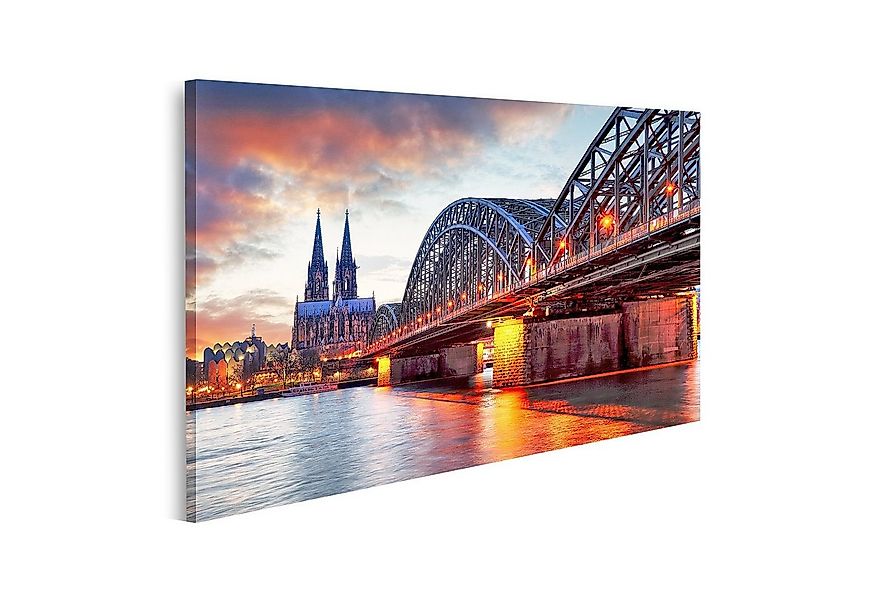islandburner Leinwandbild Bild auf Leinwand Kölner Dom Hohenzollern Brücke günstig online kaufen