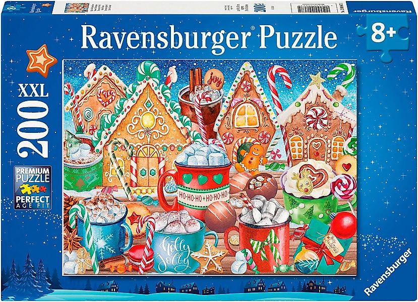 Ravensburger Puzzle Süße Weihnachten, 200 Puzzleteile, Made in Germany günstig online kaufen