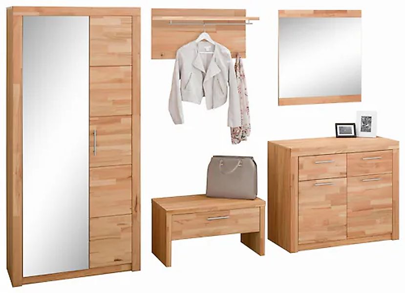 VOGL Möbelfabrik Garderoben-Set »Toronto« Set, 5 Stk. tlg. günstig online kaufen