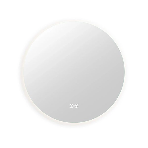 PXloue Badezimmerspiegel LED Dimmbar Touch-Schalter Beschlagfrei 80x80cm Dr günstig online kaufen