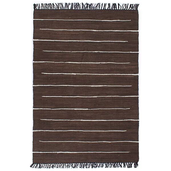 Handgewebter Chindi-teppich Baumwolle 200x290 Cm Braun günstig online kaufen