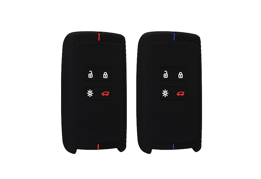 kwmobile Schlüsseltasche 2x Autoschlüssel Silikon Hülle für Renault (2-tlg) günstig online kaufen