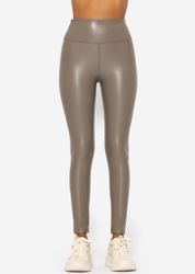 SASSYCLASSY Lederhose Highwaist Thermoleggings Damen in günstig online kaufen