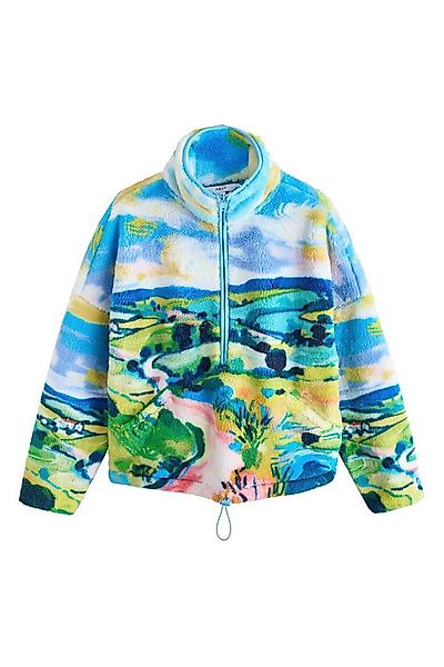 Next Fleecejacke Teddyborg-Jacke mit halbem Reißverschluss (1-St) günstig online kaufen