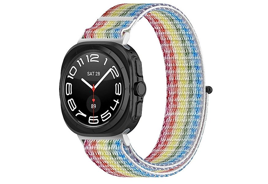 Wigento Smartwatch-Armband Für Samsung Galaxy Watch Ultra 47mm Nylon Klettv günstig online kaufen