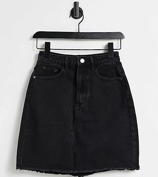 Missguided Tall – Mini-Jeansrock in Schwarz günstig online kaufen