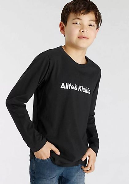 Alife & Kickin Langarmshirt Logo-Print günstig online kaufen