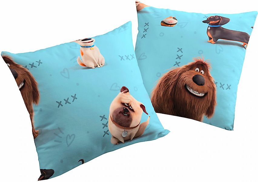 Wirth Dekokissen "Pets" Universal Pictures, Kissenhülle ohne Füllung, 2 Stü günstig online kaufen