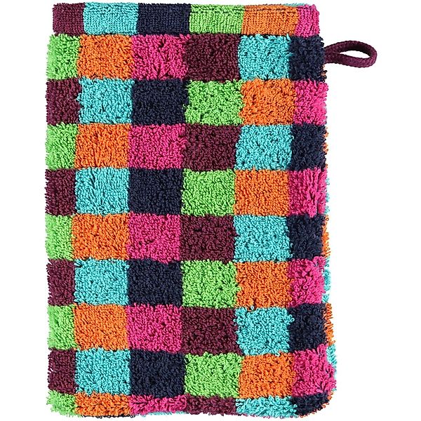 Cawö - Life Style Karo 7047 - Farbe: 84 - multicolor - Waschhandschuh 16x22 günstig online kaufen
