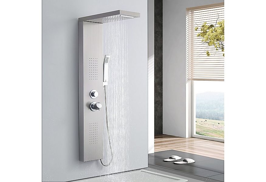 HOMELIVE Duschsystem Duschpaneel Regendusche 4-Funktion Regendusche Duschse günstig online kaufen