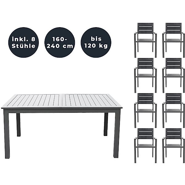 Home Deluxe Sitzgruppe Casa Madera 8-tlg. günstig online kaufen