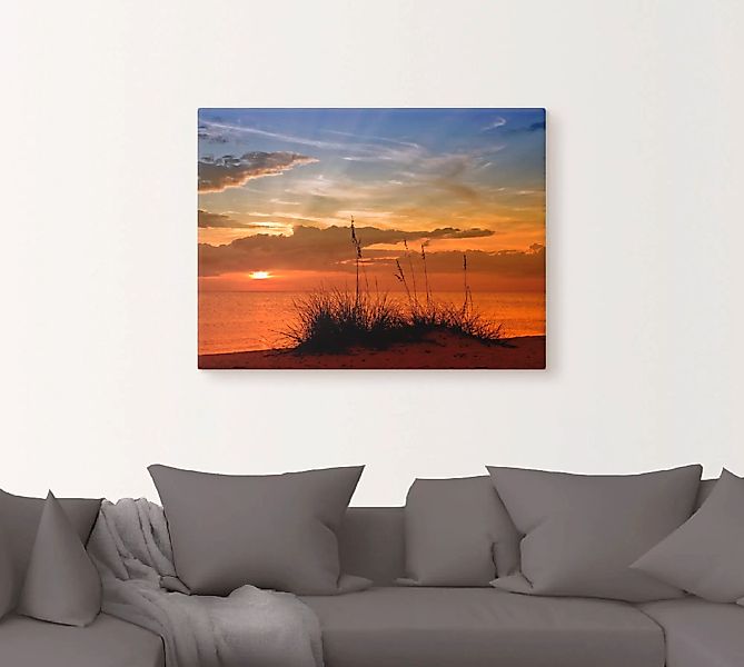 Artland Wandbild "Herrlicher Sonnenuntergang", Sonnenaufgang & -untergang, günstig online kaufen