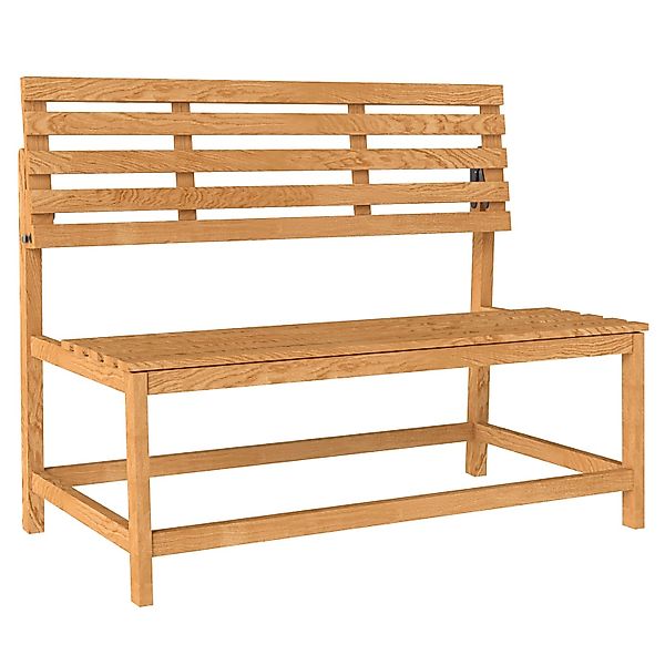 Outsunny Gartenbank Kiefernholz 110L x 61B x 89H cm günstig online kaufen