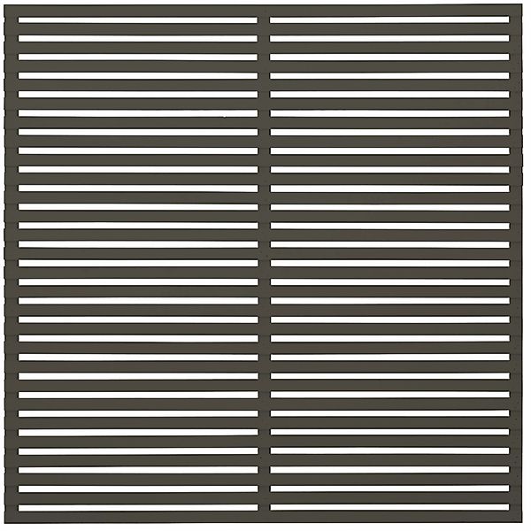 Sichtschutzzaun Tokyo Nadelholz Umbragrau 180 cm x 180 cm günstig online kaufen
