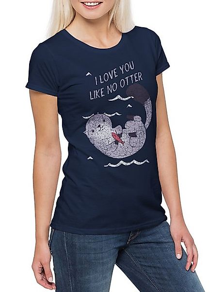 Urban Backwoods Print-Shirt Like No Otter Damen T-Shirt Hochzeit Wedding Ma günstig online kaufen