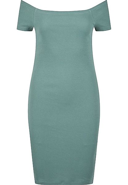 URBAN CLASSICS Shirtkleid Urban Classics Damen Ladies Off Shoulder Rib Dres günstig online kaufen