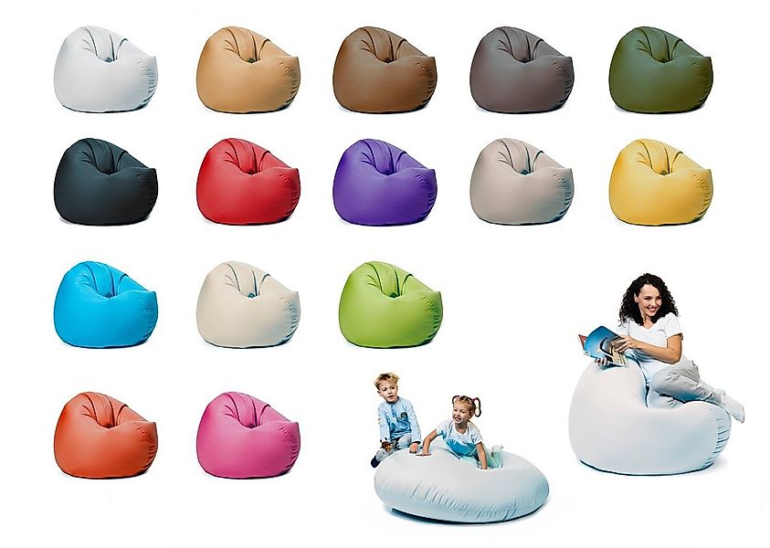 sunnypillow Sitzsack mit Styropor Füllung Outdoor & Indoor für Kinder und E günstig online kaufen