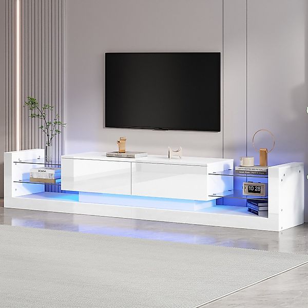 autolock TV-Schrank Hochglanz-TV-Schrank mit LED-Beleuchtung, für günstig online kaufen