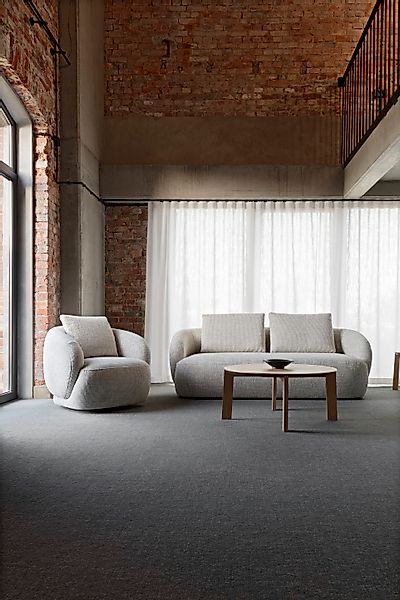 FLEXLUX 2,5-Sitzer »Torino, rund, Couch, Loveseat,« Modernes, organisches S günstig online kaufen