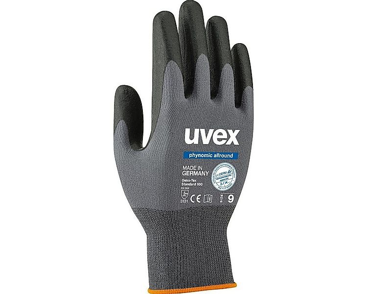 Uvex Latexhandschuhe uvex 6004908 Schutzhandschuhe Gr.8 gr/schw günstig online kaufen