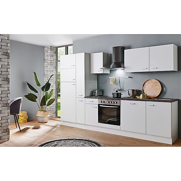 Menke Küchenzeile White Classic 300 cm Weiß günstig online kaufen