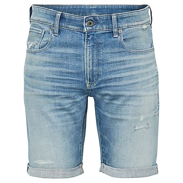 G-star 3301 Slim Jeans-shorts 30 Vintage Cool Aqua Destroyed günstig online kaufen