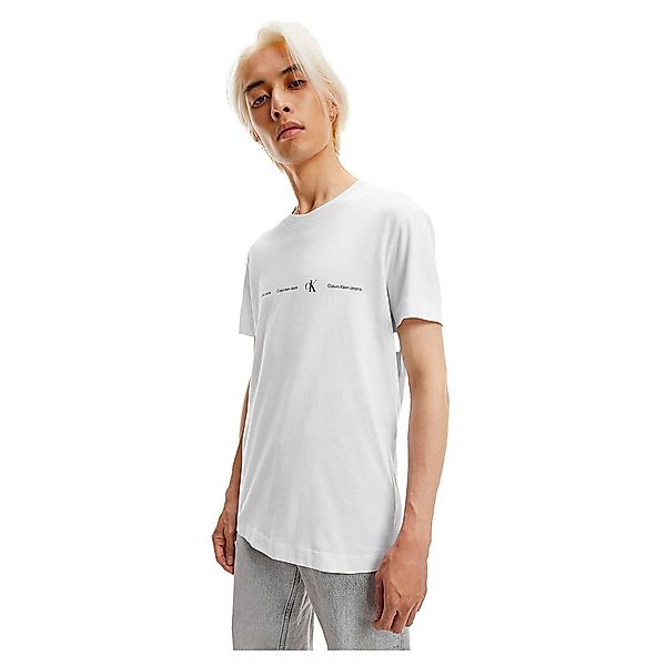 Calvin Klein Jeans Repeat Logo Kurzärmeliges T-shirt XL Bright White günstig online kaufen