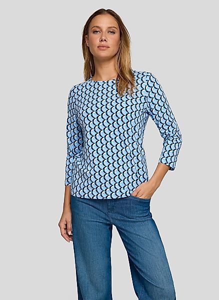 Rabe 3/4-Arm-Shirt mit All-Over Print günstig online kaufen