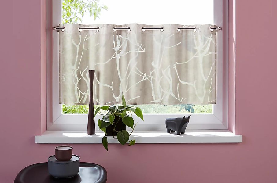 OTTO home Scheibengardine "Anna" Ösen 1 Stk. tlg. Viskose & Polyester, Äste günstig online kaufen
