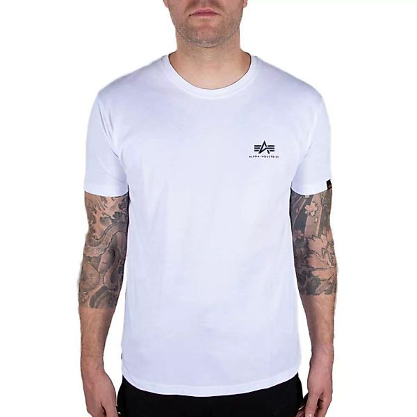 Alpha Industries Backprint Camo Print Kurzärmeliges T-shirt XS White / Blac günstig online kaufen