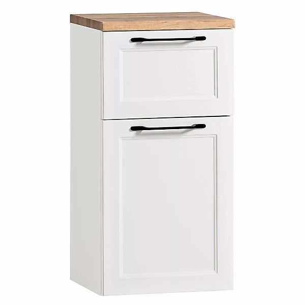 Held Möbel Unterschrankschrank Padua 40 cm matt Weiß-Weiß günstig online kaufen