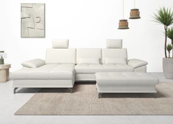 PLACES OF STYLE Ecksofa "Costello L-Form, B: 301 cm mit Sitztiefen-, Armtei günstig online kaufen