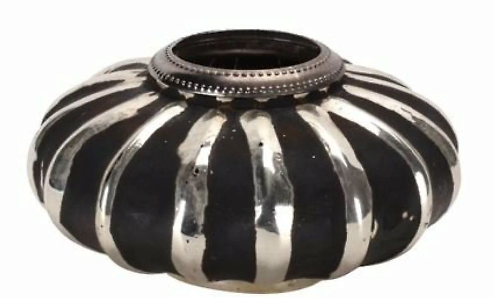 Vosteen Windlichter ohne Henkel Pumpkin Windlicht Glas antik schwarz 18 cm günstig online kaufen